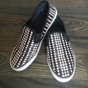 Tory Burch Polka Dot Tennis Shoes Slip ons 8